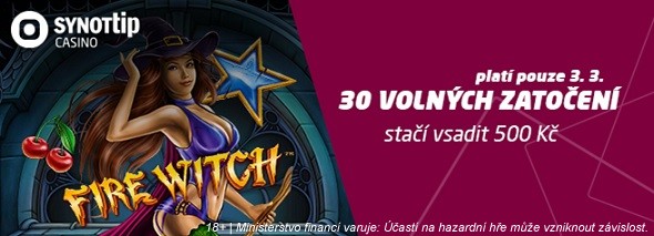 Získejte 30 volných zatočení od SYNOT TIPu