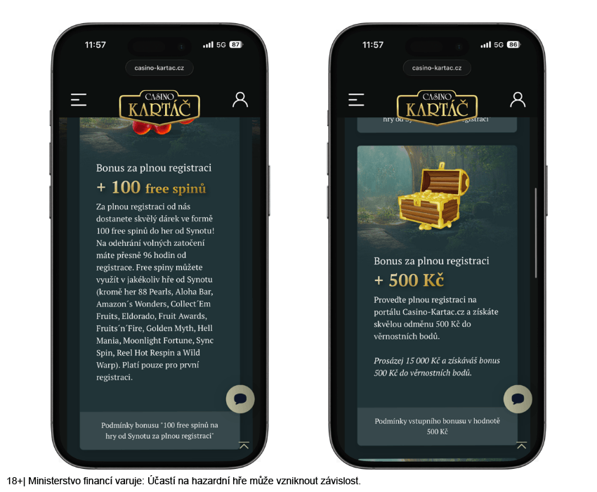 Bonusy v&nbsp;online casinu Kartáč