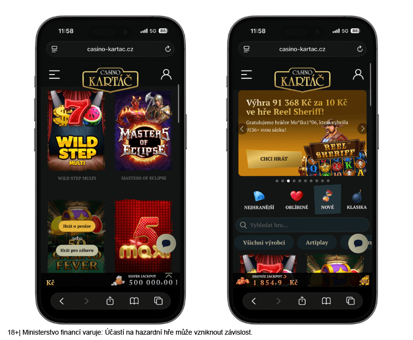 Casino Kartáč – automaty a&nbsp;herní nabídka