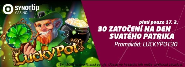 Užij si Den svatého Patrika s 30 free spiny