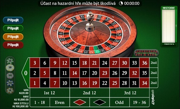 Živá ruleta pro více hráčů u Fortuny Vegas