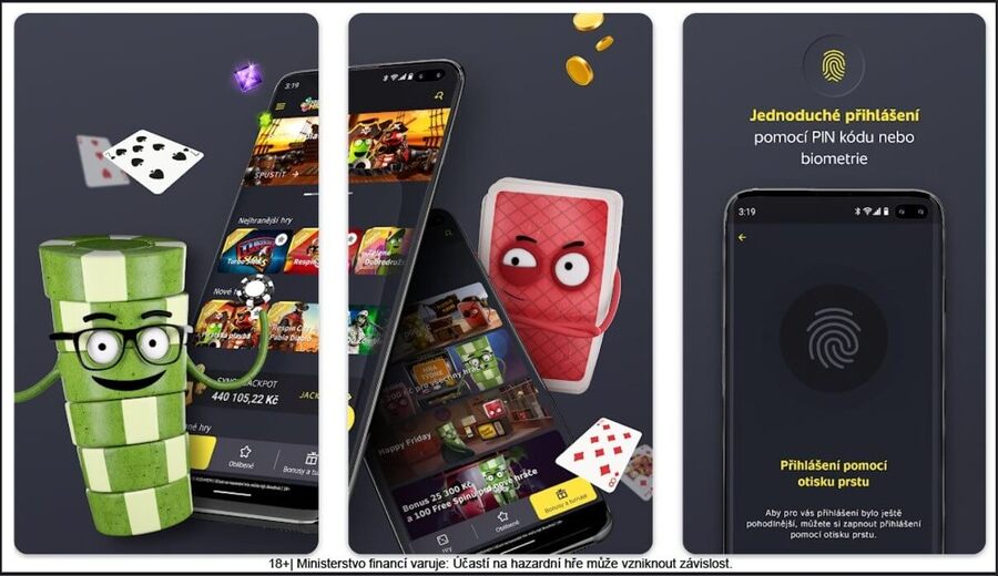 Vegas Sazka Hry aplikace Android