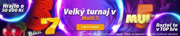 Velký turnaj Multi 5 u Tipsportu Vegas