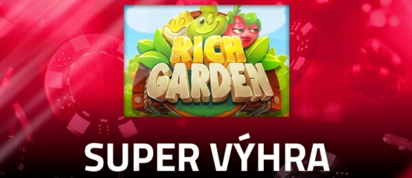 Ve hře Rich Garden u Betoru se urodila výhra 500 000 Kč