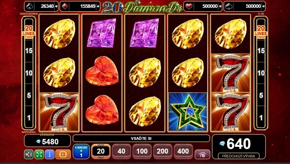 20 Diamonds - online automat od EGT