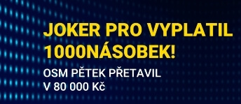 Výhra 80 tisíc na automatu Joker Pro