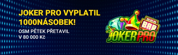 Výhra 80 tisíc na automatu Joker Pro