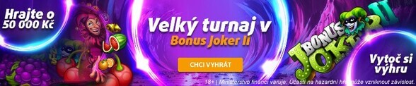 Velký turnaj na Bonus Joker 2 u Tipsportu Vegas!