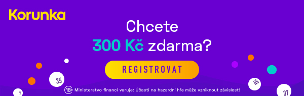 Loterie Korunka - získejte 300 Kč zdarma za registraci