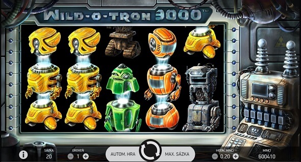 Sci-fi automat Wild-O-Tron 3000 od NetEntu