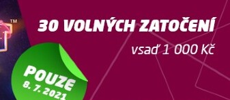 30 free spinů v online casinu SYNOT TIP