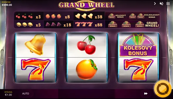 výherní automat Grand Wheel