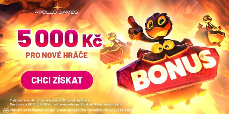 5 000 Kč pro nové hráče u Apolla