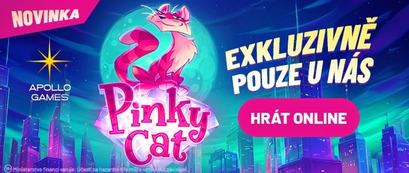 Pinky Cat - exkluzivně pouze v Apollo casinu