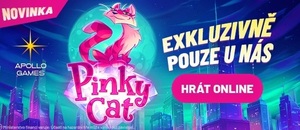 Pinky Cat - exkluzivně pouze v Apollo casinu