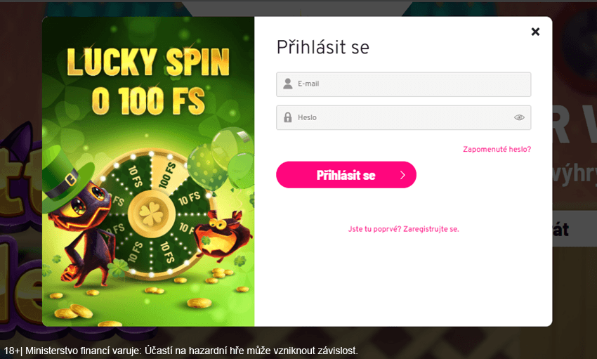 Přihlášení do online casina Apollo Games