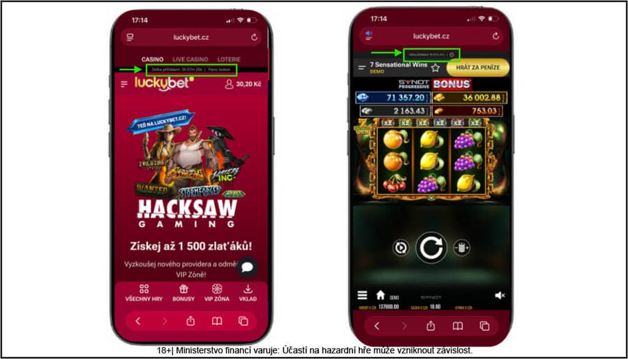 LuckyBet panic button