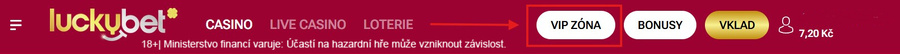 LuckyBet VIP zóna