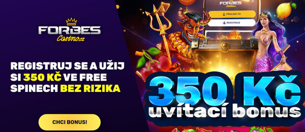 Získej 350 free spinů od Forbes casina