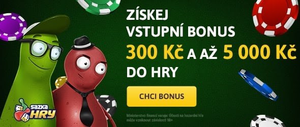 Získej bonus u Sazka Her.