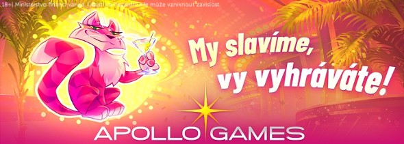 Apollo Games slaví 1. narozeniny - Vyzvedněte si 30 free spinů