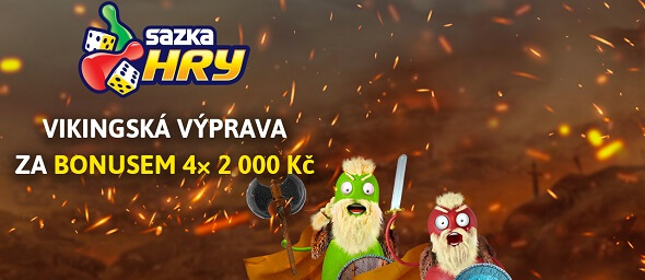 Zhostíte se u Sazka Her vikingské výpravy za bonusem až 8 000 Kč?