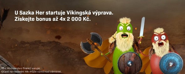 Zhostíte se u Sazka Her vikingské výpravy za bonusem?