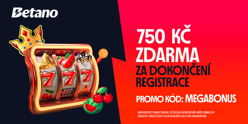 Betano MEGABONUS 750 Kč