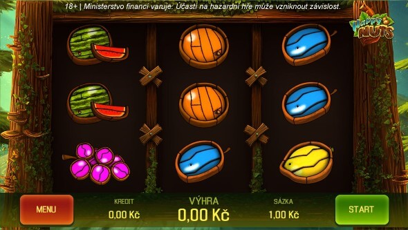 Výherní automat Happy Nuts od Apollo Games