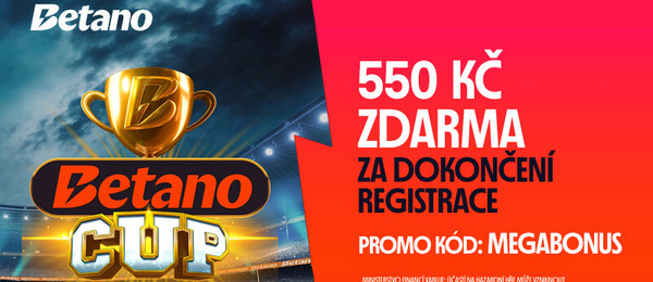 Betano vstupní bonusy s promo kódem MEGABONUS