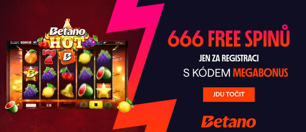666 free spinů od Betana