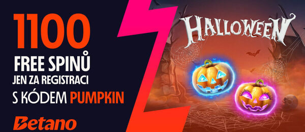 Halloweenské Betano free spiny za registraci