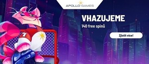 140 free spinů: MS v hokeji 2022 u Apollo Games