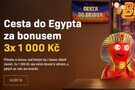 Cesta do Egypta za bonusem 3x 1 000 Kč