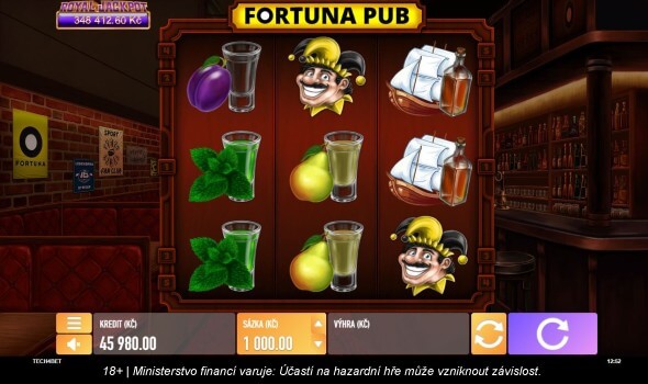 Unikátní automat Fortuna Pub od Tech4Bet u Fortuny s bonusem