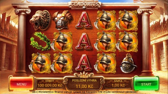 Výherní automat Gladorius i s bonusem v online casinu Apollo Games