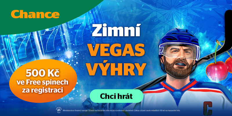 Speciální bonus Chance Vegas 500&nbsp;Kč ve free spinech