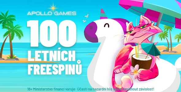 Získejte až 100 letních free spinů v casinu Apollo Games.