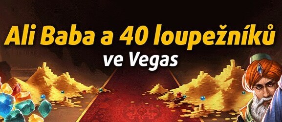 Ali Baba a 40 loupežníků ve Vegas přináší až 40 free spinů...