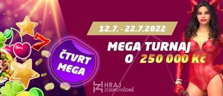 Zahrajte si v SYNOT TIP casinu MEGA turnaj o podíly z 250 000 Kč