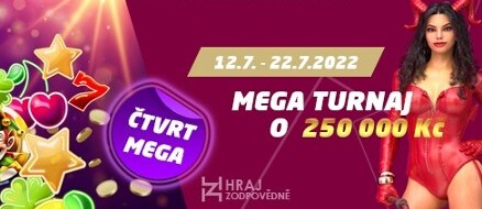 Zahrajte si v SYNOT TIP casinu MEGA turnaj o podíly z 250 000 Kč