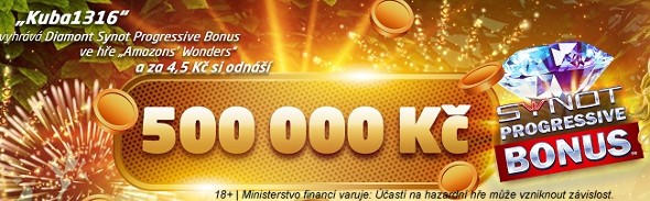 SYNOT TIP: Vsadil 4,5 Kč a vyhrál jackpot za 500 000 Kč