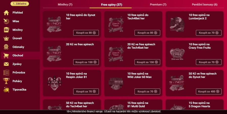 Zakupte si LuckyBet free spins ve VIP zóně