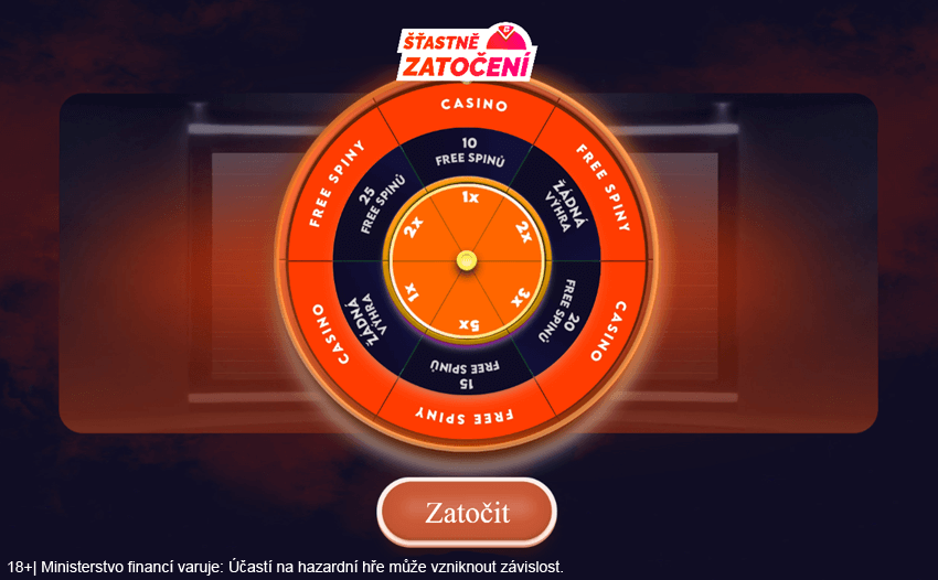 Kolo štěstí v&nbsp;online casinu Betano vám může denně přinést volné otočky