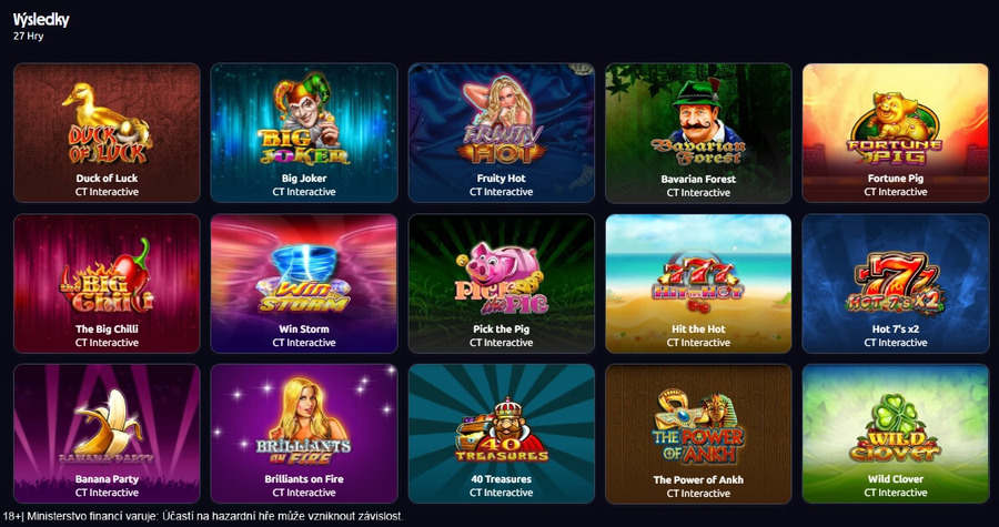 Automaty CT Interactive u&nbsp;Betana