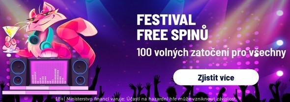 Nepropásněte festival free spinů v online casinu Apollo Games.