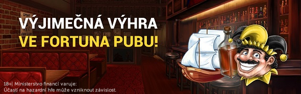 Fortuna Pub spinem za 2 Kč vyplatil jackpot 441 350 Kč!