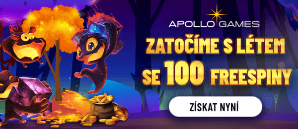 Zatočte s létem se 100 free spiny v online casinu Apollo Games