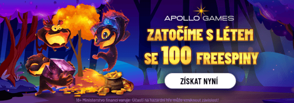 Zatočte s létem se 100 free spiny v online casinu Apollo Games