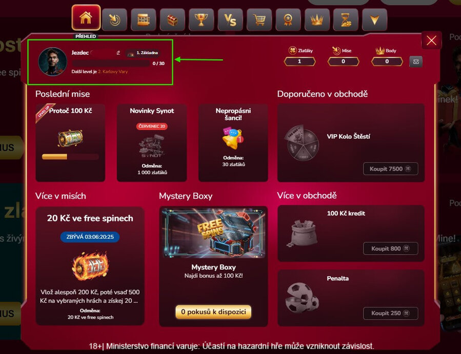 VIP program LuckyBet